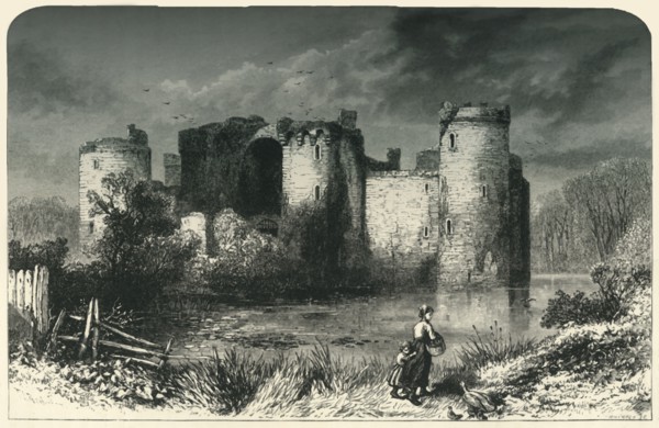 'Bodiam Castle, Sussex', c1870.