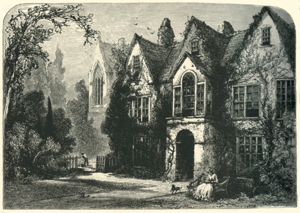 'Raleigh's House at Youghal', c1870.