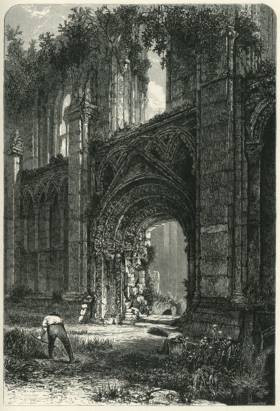 'Glastonbury Abbey', c1870.