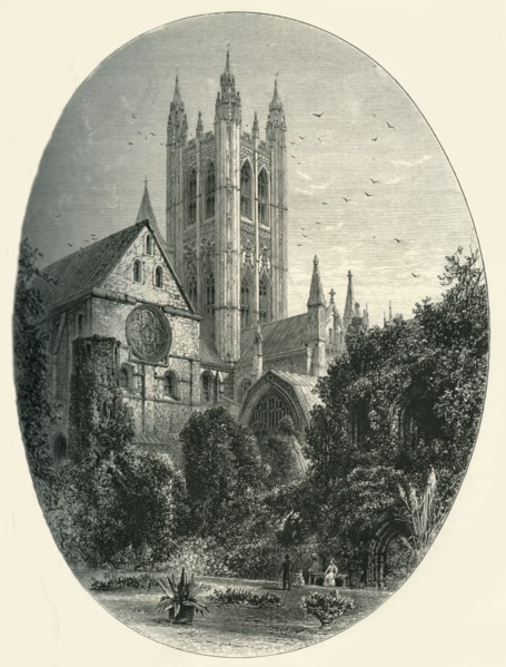 'Bell Harry Tower, Canterbury Cathedral', c1870.