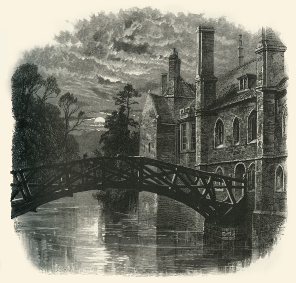 'Bridge at Queen's College', c1870.
