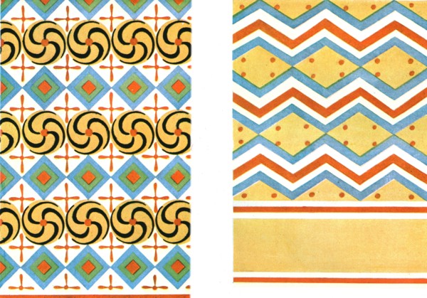 Painted ceilings in the Tomb of Amenemheb at Thebes, Egypt, (1928). Creator: Unknown.