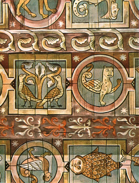 Bestiary ceiling, Metz, France, (1928). Creator: Unknown.