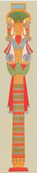 'Bouquet capital', Thebes, Egypt, (1928). Creator: Unknown.