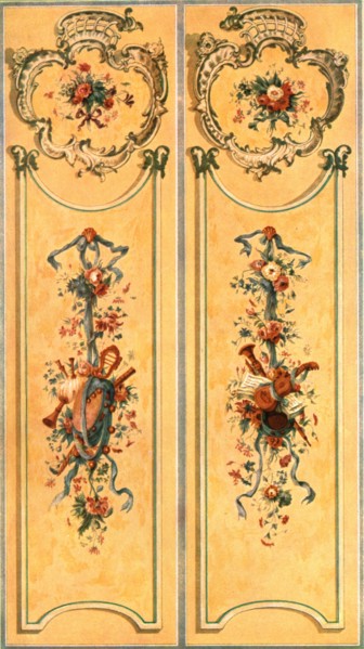 Painted decoration in the New Palace, Potsdam, Germany, (1928). Creator: Unknown.