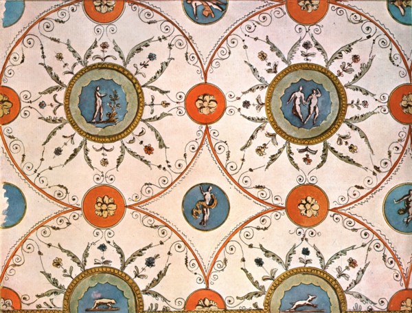 Design for a ceiling-painting, Italy, (1928).  Creator: Unknown.