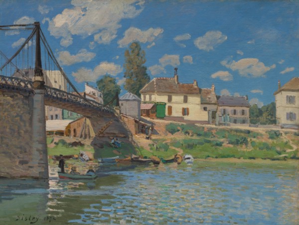 The Bridge at Villeneuve-la-Garenne, 1872. Creator: Alfred Sisley.
