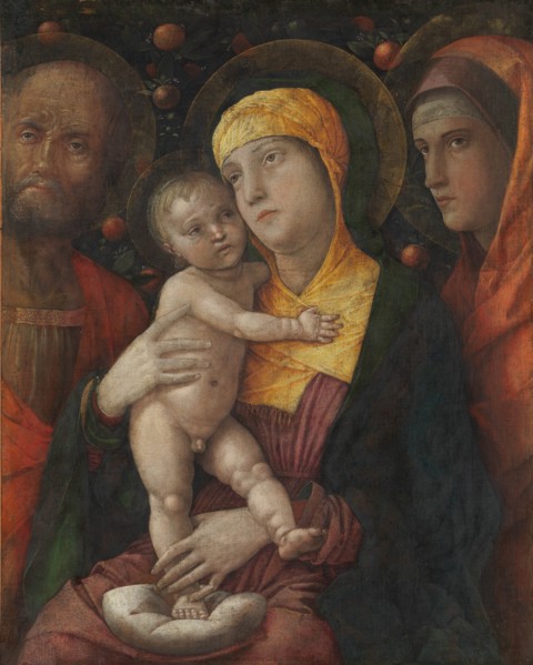 The Holy Family with Saint Mary Magdalen, ca. 1495-1500. Creator: Andrea Mantegna.