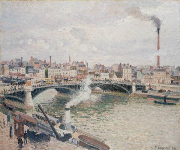 Morning, An Overcast Day, Rouen, 1896. Creator: Camille Pissarro.