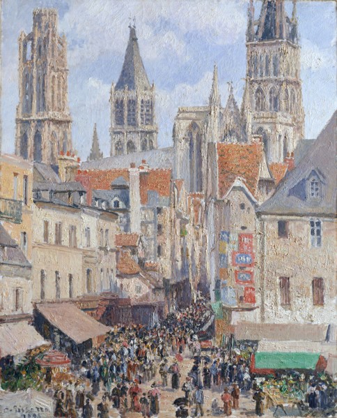 Rue de l'Épicerie, Rouen (Effect of Sunlight), 1898. Creator: Camille Pissarro.