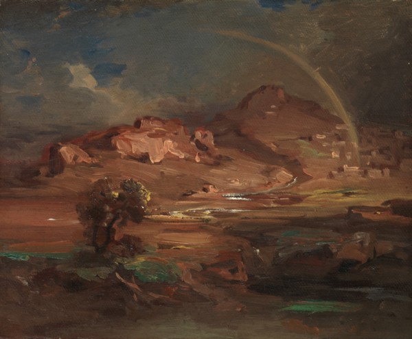 The Cemetery at Pronoia near Nauplia, ca. 1841-47. Creator: Carl Rottmann.