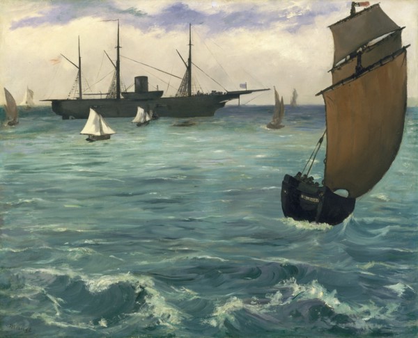 The "Kearsarge" at Boulogne, 1864. Creator: Edouard Manet.
