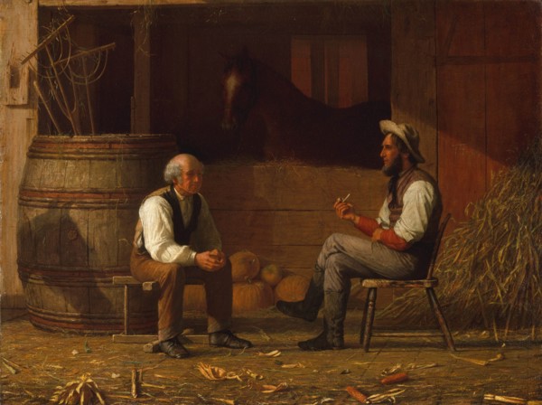 Talking It Over, 1872. Creator: Enoch Wood Perry.