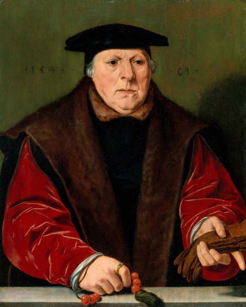 Portrait of a Man with a Rosary, 1545. Creator: Unknown.