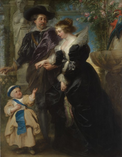 Rubens, His Wife Helena Fourment (1614-1673), and Their Son Frans (1633-1678), ca. 1635. Creator: Peter Paul Rubens.