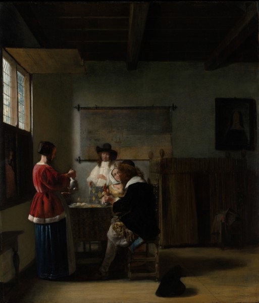The Visit, ca. 1657. Creator: Pieter de Hooch.