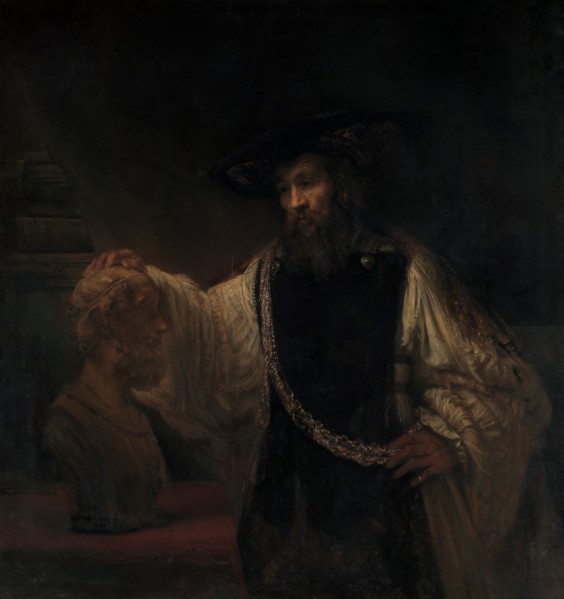 Aristotle with a Bust of Homer, 1653. Creator: Rembrandt Harmensz van Rijn.