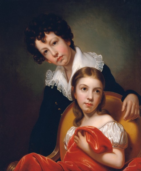 Michael Angelo and Emma Clara Peale, ca. 1826. Creator: Rembrandt Peale.