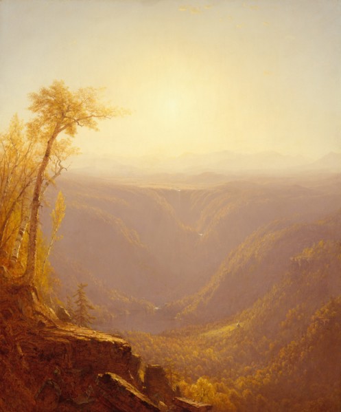 A Gorge in the Mountains (Kauterskill Clove), 1862. Creator: Sanford Robinson Gifford.