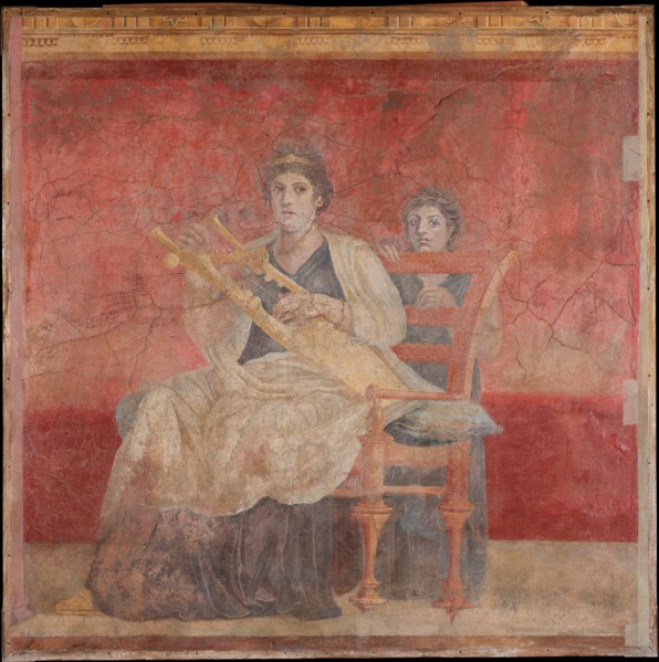 Wall painting from Room H of the Villa of P. Fannius Synistor at Boscoreale, ca. 50-40 B.C. Creator: Unknown.