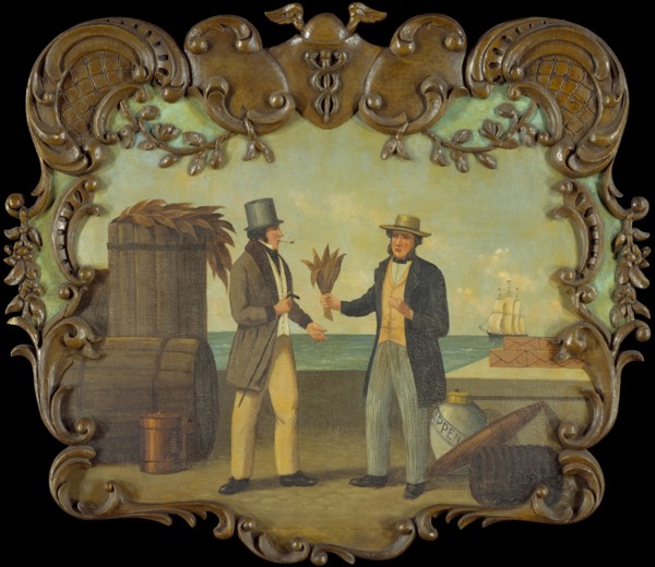 Tobacco Sign, ca. 1850. Creator: Unknown.