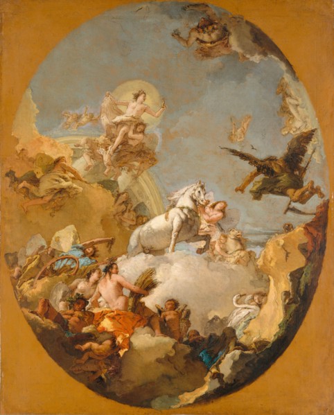 The Chariot of Aurora, 1760s. Creator: Giovanni Battista Tiepolo.