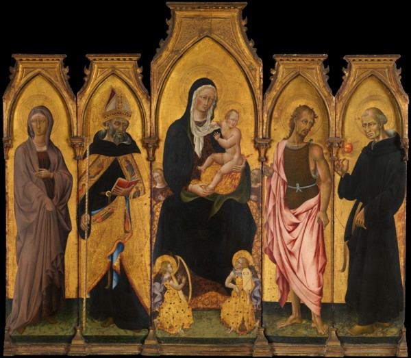 Madonna and Child with Saints, 1454. Creator: Giovanni di Paolo.