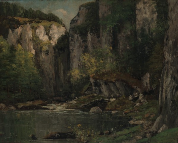 River and Rocks, 1873-77. Creator: Gustave Courbet.
