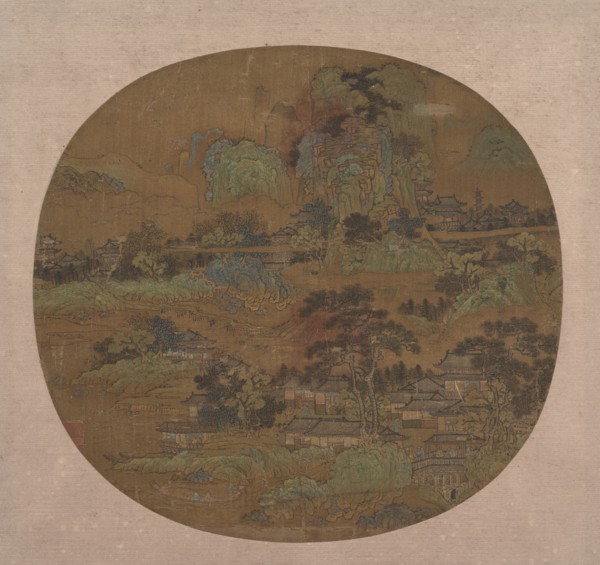 Village and Temples in Jiangnan, early 15th century. Creator: Unknown.
