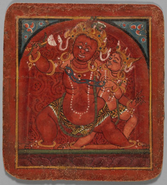 Initiation Card (Tsakalis): Hayagriva, early 15th century. Creator: Unknown.