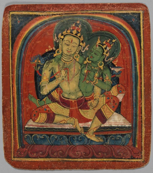 Initiation Card (Tsakalis): Manjushri, early 15th century. Creator: Unknown.