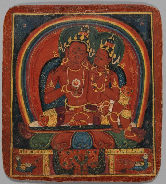 Initiation Card (Tsakalis): Amitabha, early 15th century. Creator: Unknown.