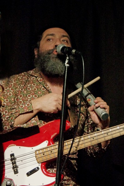 Theo Pascal, Carmen Souza's Silver Messengers, Verdict Jazz Club, Brighton East Sussex, 2019. Creator: Brian O'Connor.