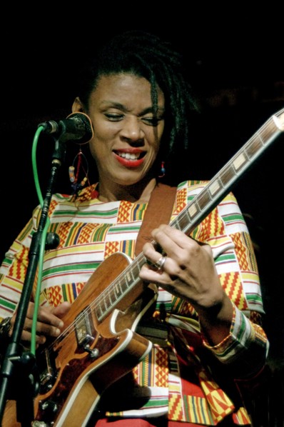 Carmen Souza, Carmen Souza's Silver Messengers, Verdict Jazz Club, Brighton East Sussex, 2019. Creator: Brian O'Connor.