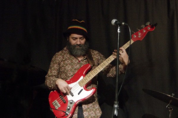 Theo Pascal, Carmen Souza's Silver Messengers, Verdict Jazz Club, Brighton East Sussex, 2019. Creator: Brian O'Connor.