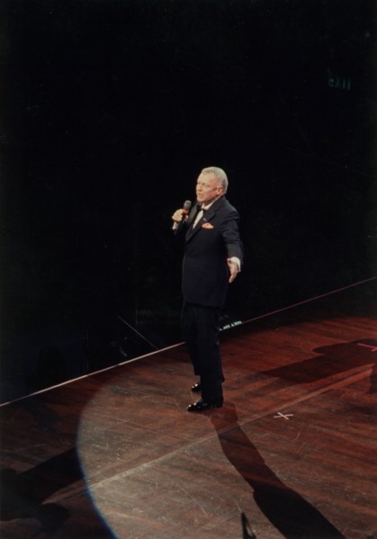Frank Sinatra, Royal Albert Hall, London, 1989.   Creator: Brian Foskett.