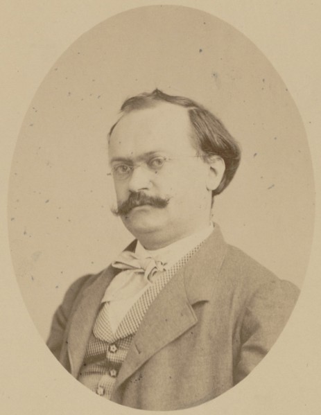 Portrait of the Composer Charles Lecocq (1832-1918), 1866. Creator: Photo studio A. Legras.
