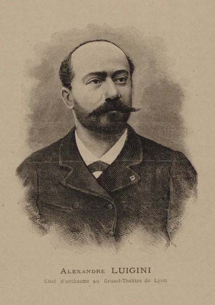 Portrait of the composer Alexandre Luigini (1850-1906) , 1887. Creator: Sédard, E. (active 1880s).