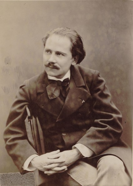 Portrait of the composer Jules Massenet (1842-1912), 1880. Creator: Petit, Pierre Lanith (1831-1909).