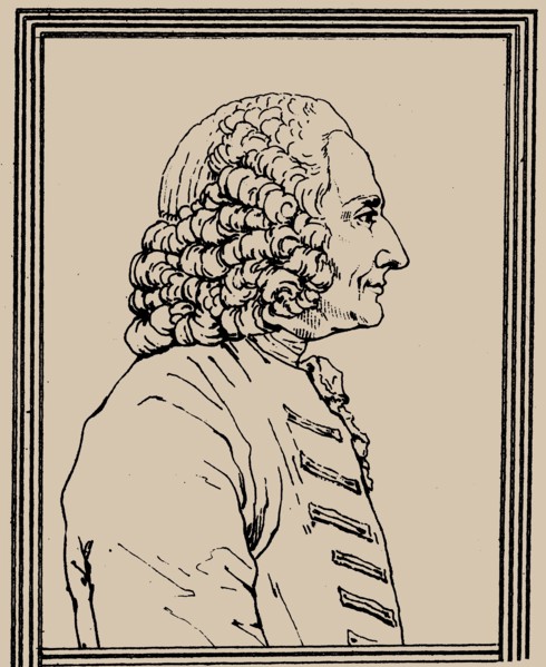 Portrait of the composer Jean-Philippe Rameau (1683-1764), c. 1800. Creator: Landon, Charles-Paul (1761-1826).