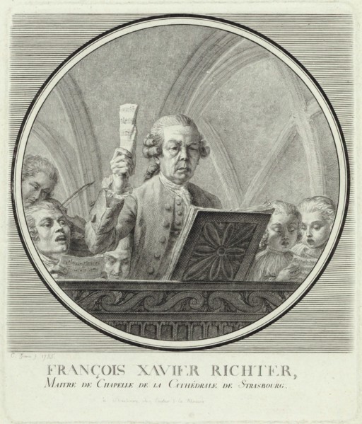 Portrait of the composer Franz Xaver Richter (1709-1789) , 1785. Creator: Guérin, Christophe (1758-1831).