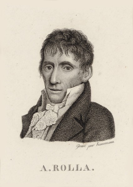 Portrait of the violinist and composer Alessandro Rolla (1757-1841) , 1790. Creator: Anonymous.