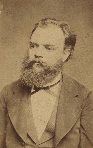 Portrait of the Composer Antonin Dvorak (1841-1904) , c. 1880. Creator: Anonymous.
