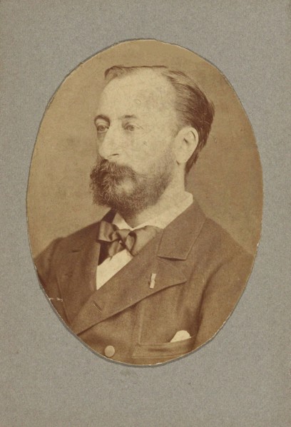 Portrait of the composer Camille Saint-Saëns (1835-1921), c. 1880. Creator: Anonymous.