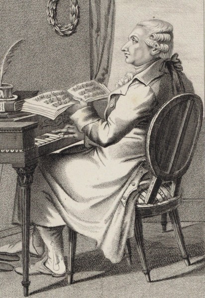 Portrait of the composer Antonio Sacchini (1730-1786), 1820. Creator: Rados, Luigi (1773-1840).