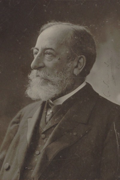 Portrait of the composer Camille Saint-Saëns (1835-1921), 1910. Creator: Photo studio Nadar.