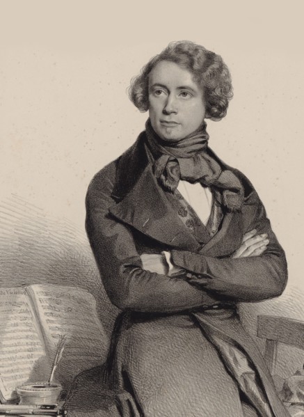 Portrait of the cellist and composer Adrien-François Servais (1807-1866) , 1838. Creator: Baugniet, Charles-Louis (1814-1886).