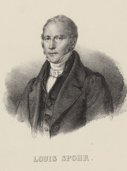 Portrait of the violinist and composer Louis Spohr (1784-1859), c. 1840. Creator: Anonymous.