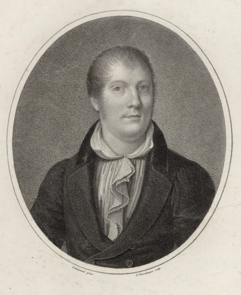 Portrait of the violinist and composer Louis Spohr (1784-1859), 1820. Creator: Fleischmann, Friedrich (1791-1834).