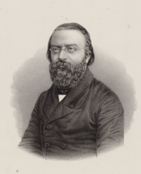Portrait of the Composer Julius Stern (1820-1883) , ca 1860. Creator: Lutze & Witte (Berlin).